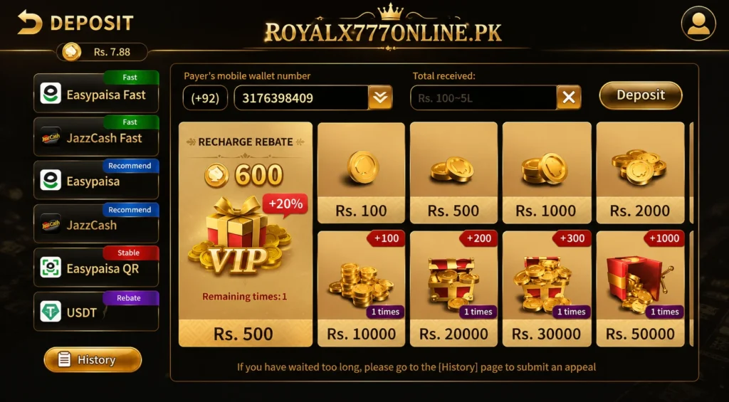 royal x 777 game